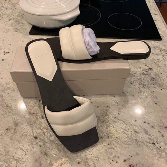 Marc Fisher | Shoes | Marc Fisher Ltd Ralla Slide Sandal White Sz 1 Nwt |  Poshmark